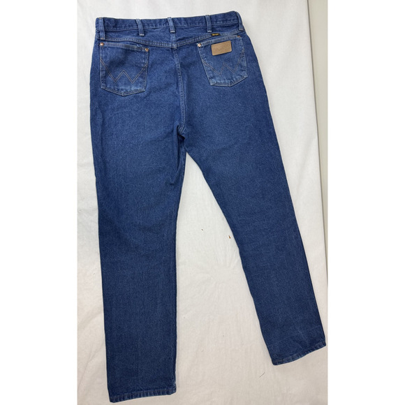 Vintage Y2K 13MWZ Cowboy Cut Wrangler Jeans 100% Cotton Men 36 * 36 Western Blue - Picture 1 of 10